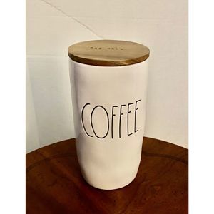 NWT Rae Dunn White COFFEE Canister/Cellar
